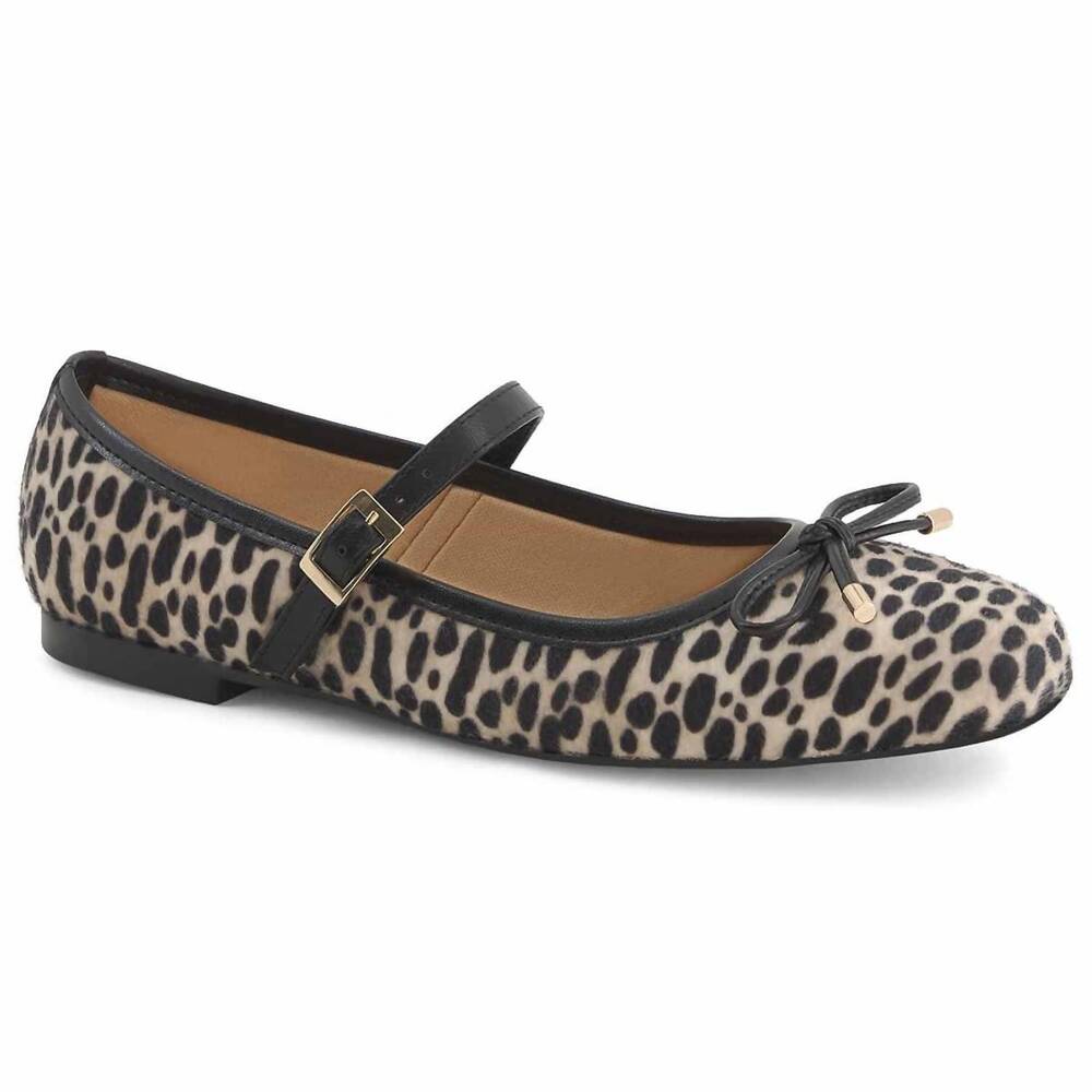 NEW ANDREA women's mary-jane flats in beige
